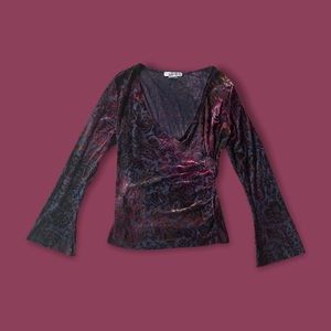 VELVET BURNOUT TOP
